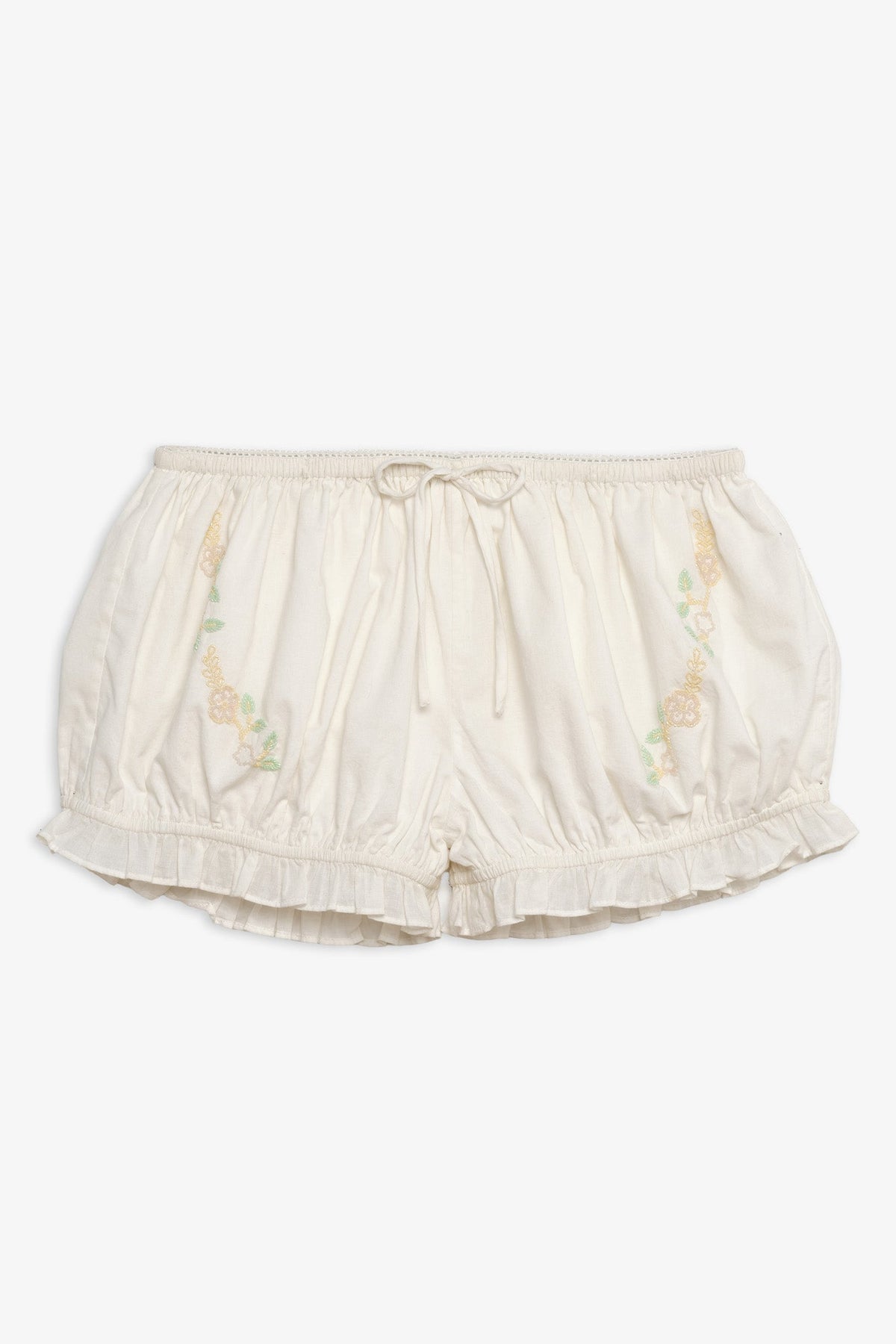 Megan Sleep Shorts - White