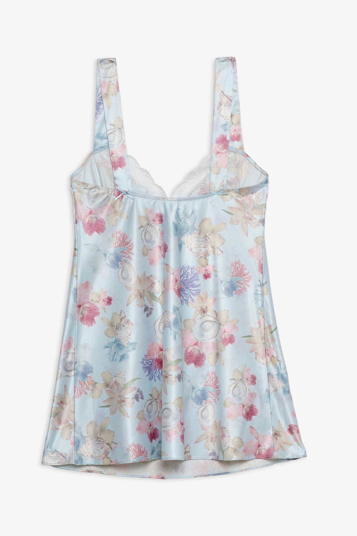 Hearts Adrift Slip Dress - Blue