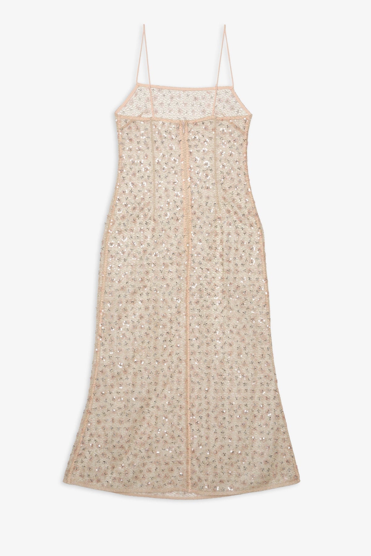 Washed Ashore Midi Slip Dress - Blushy Nude