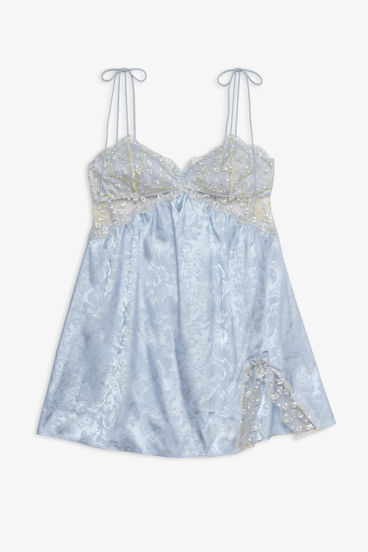 Baby's Breath Slip Dress - Baby Blue