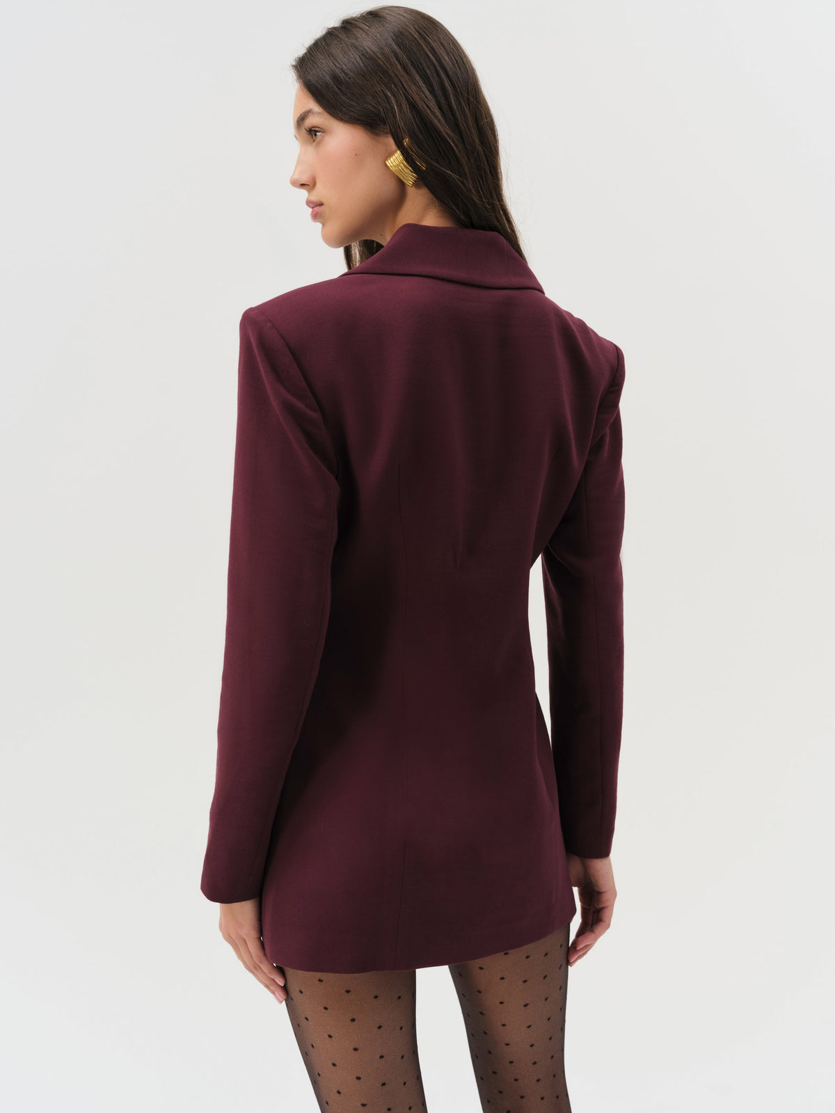 Selena Blazer - Burgundy