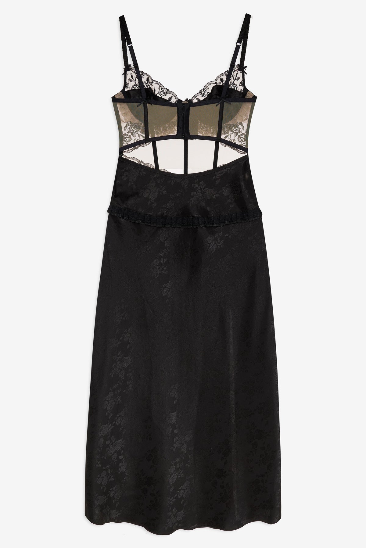 Sonia Maxi Slip Dress - Black