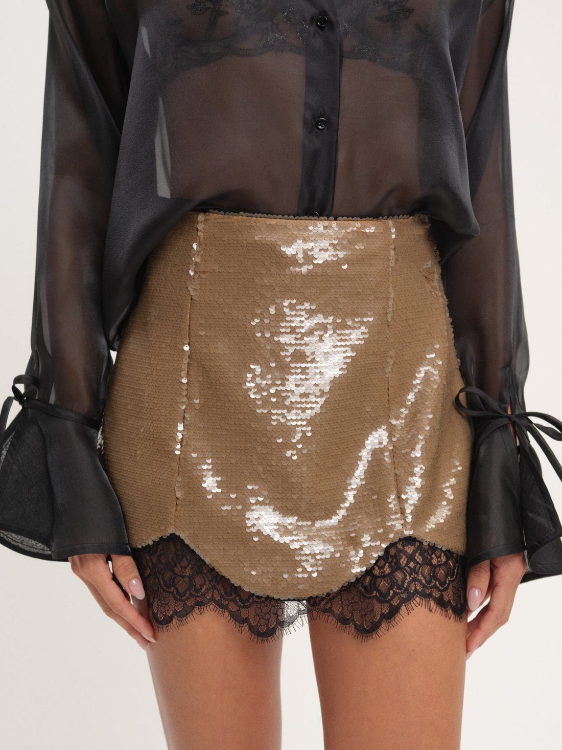 Sylvie Sequin Mini Skirt
