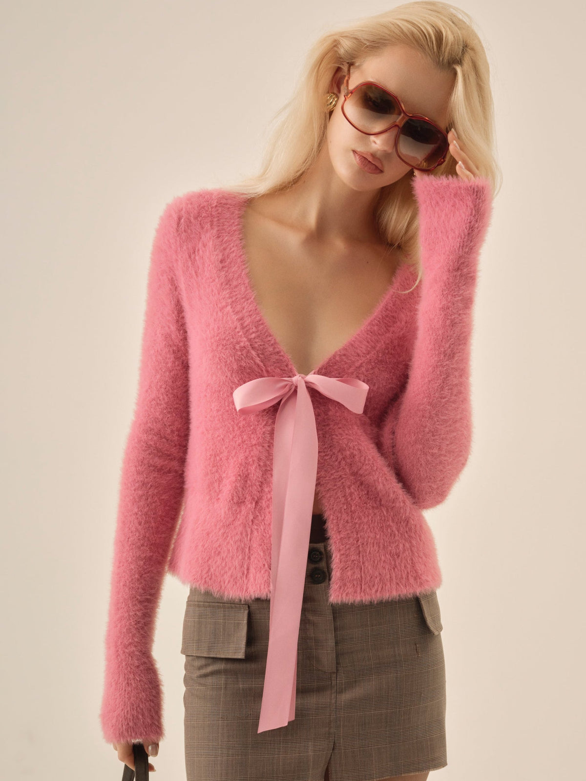Tayla Knit Cardigan - Pink