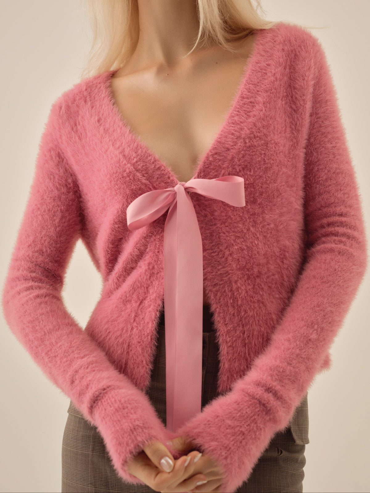 Tayla Knit Cardigan - Pink