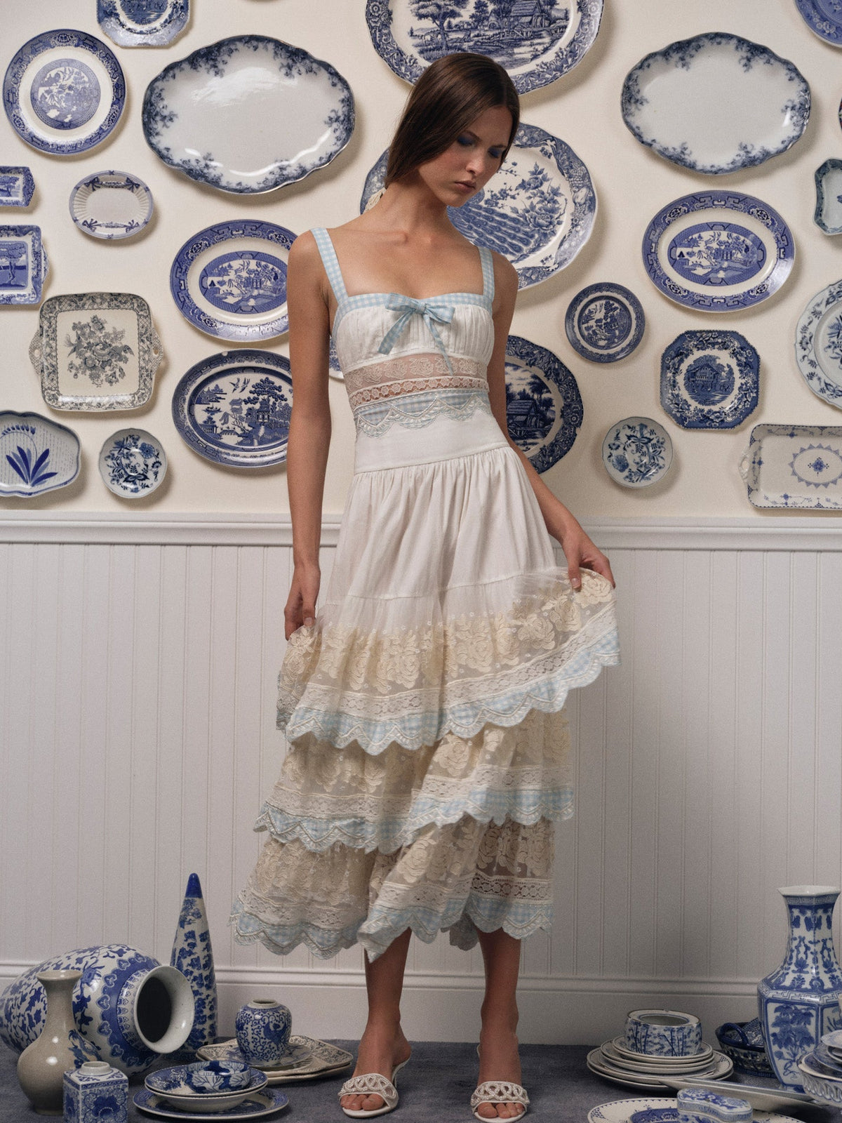 Tessa Midi Dress - White