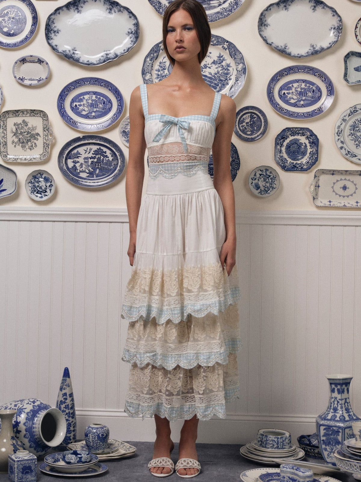 Tessa Midi Dress - White