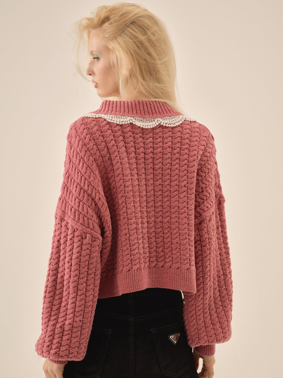 Tierra Knit Jacket - Dusty Rose