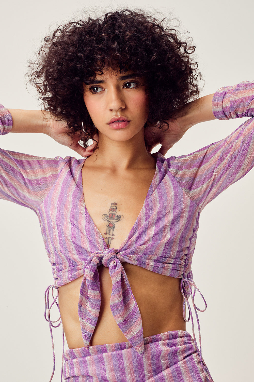 Total Eclipse Crop Top - Purple
