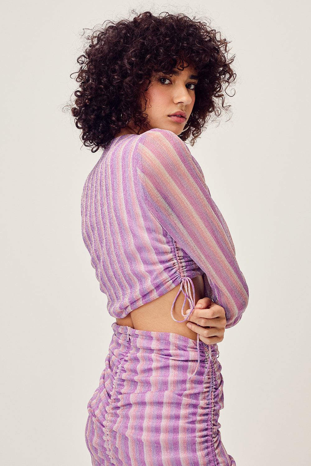 Total Eclipse Crop Top - Purple