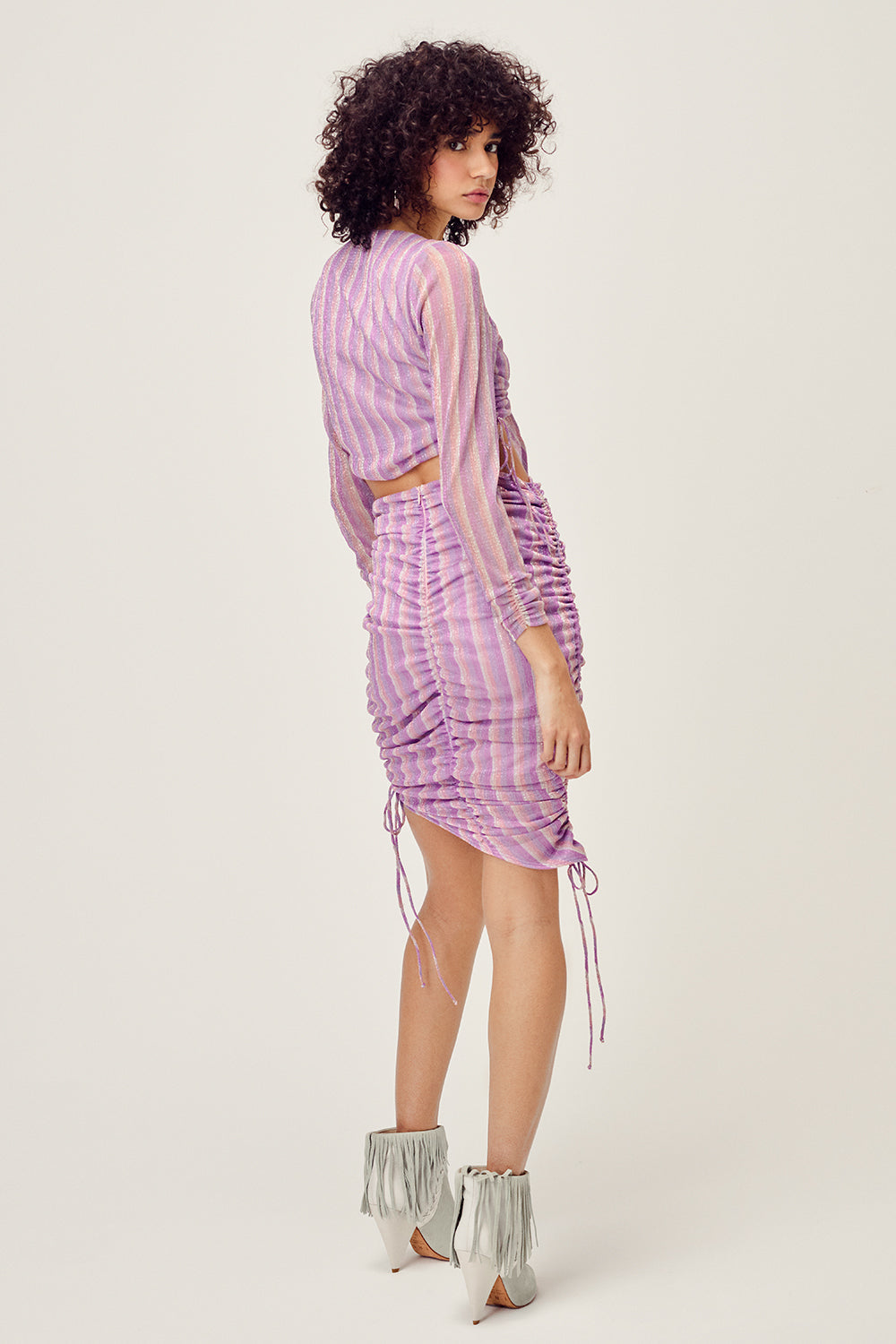 Total Eclipse Crop Top - Purple