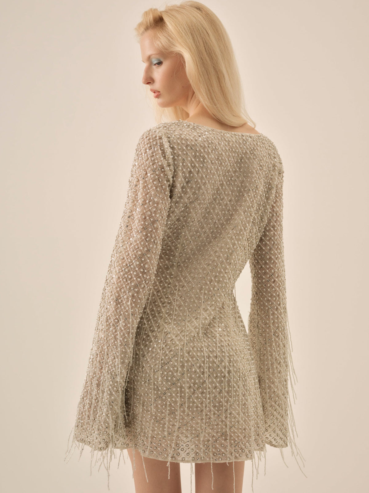Twinkle Sequin Mini Dress - Silver