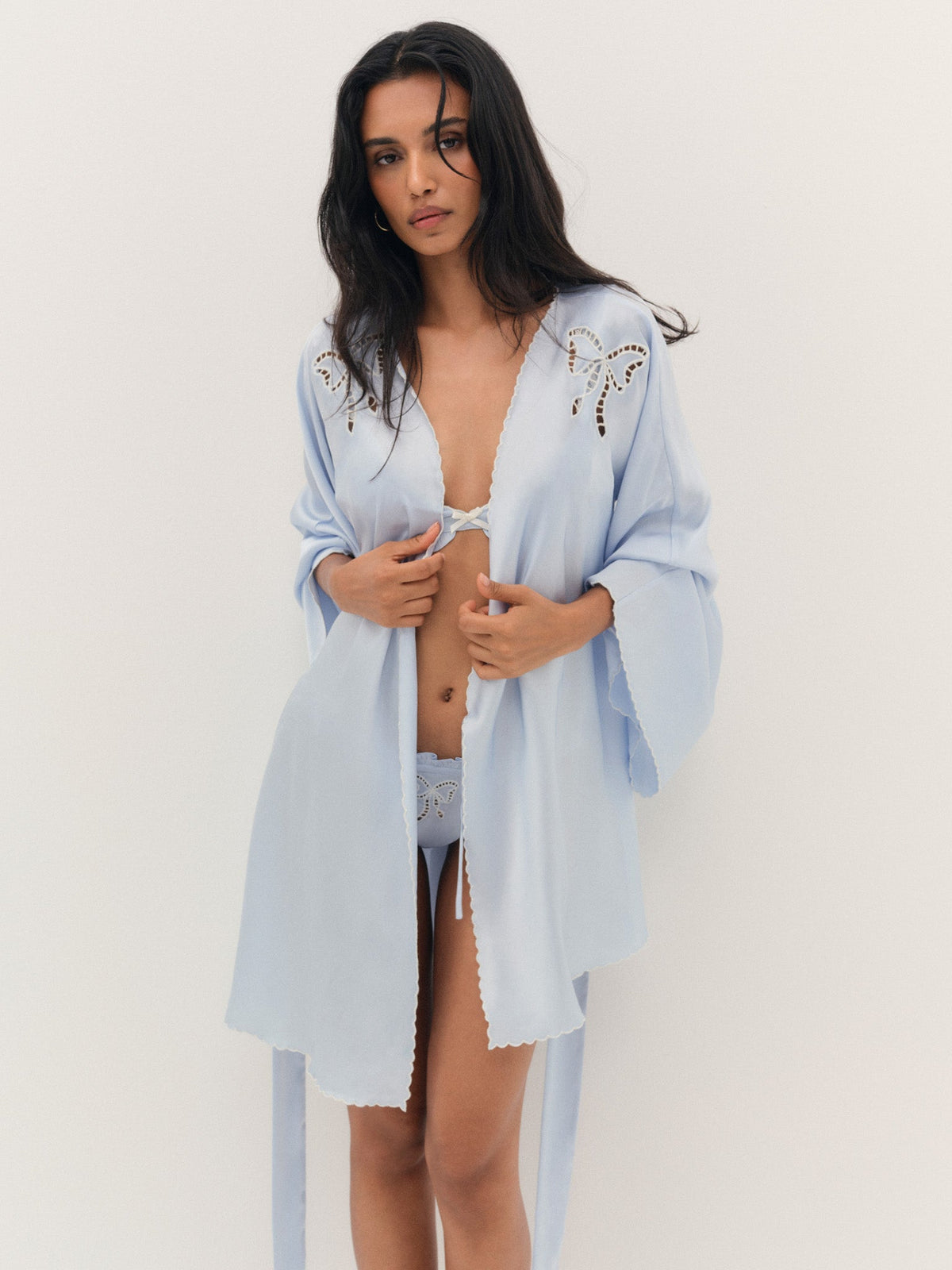 Delaine Robe - Blue