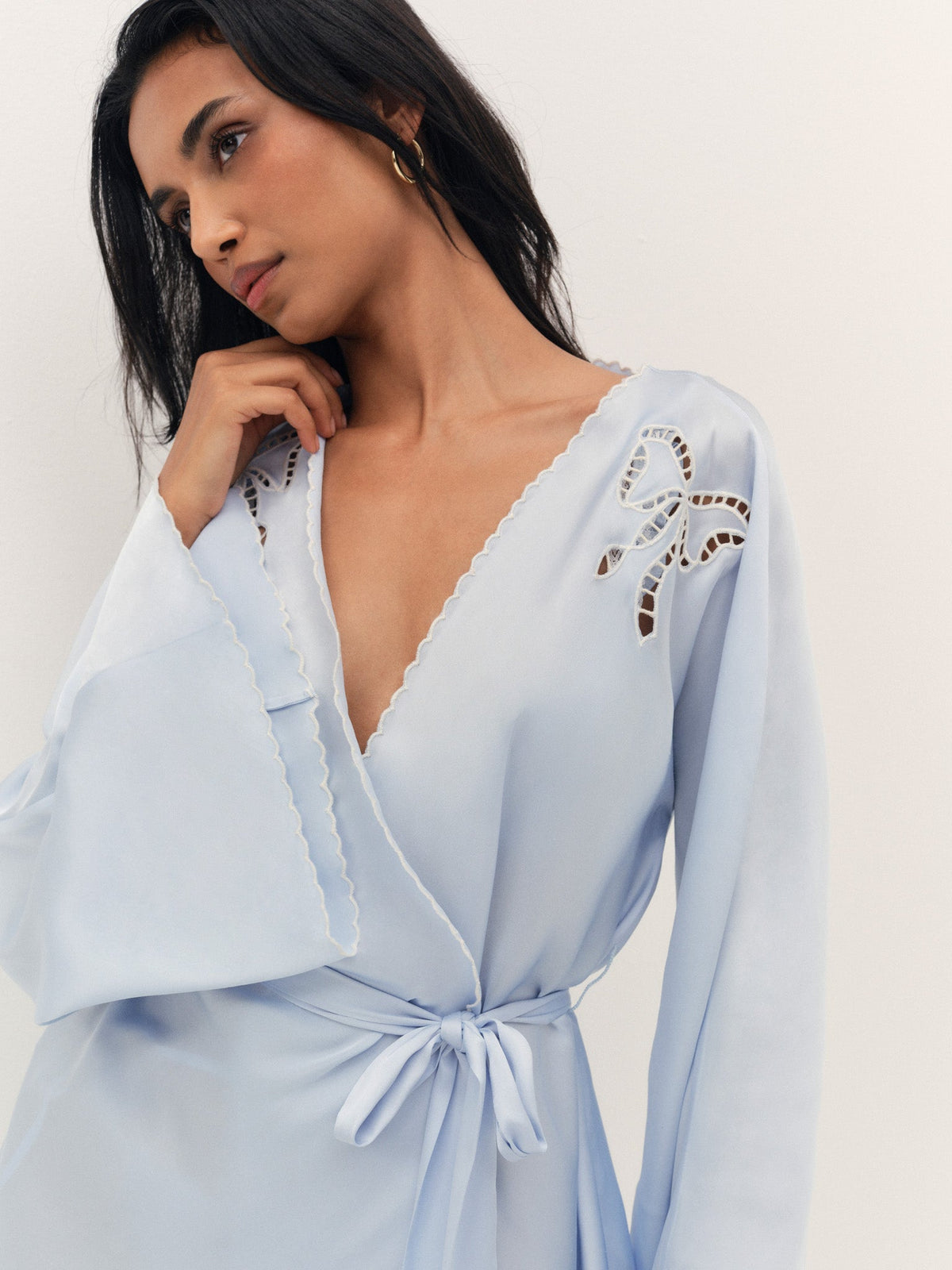 Delaine Robe - Blue