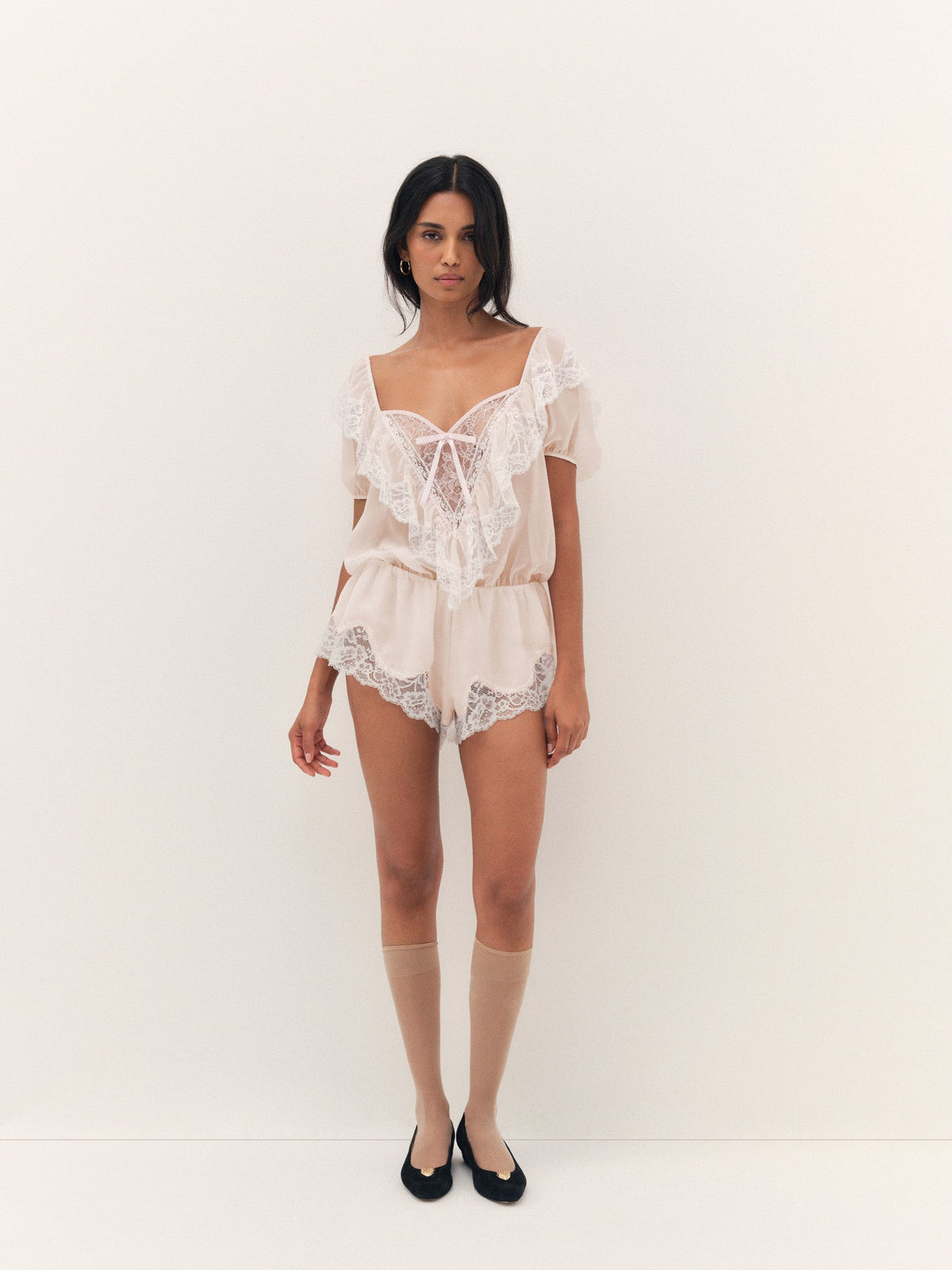 Grace Romper - Light Pink