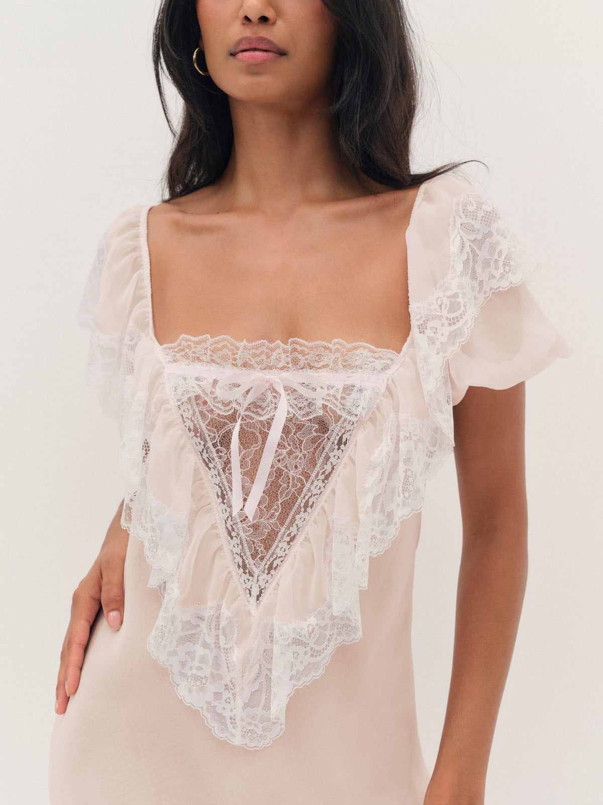 Grace Maxi Slip Dress - Light Pink