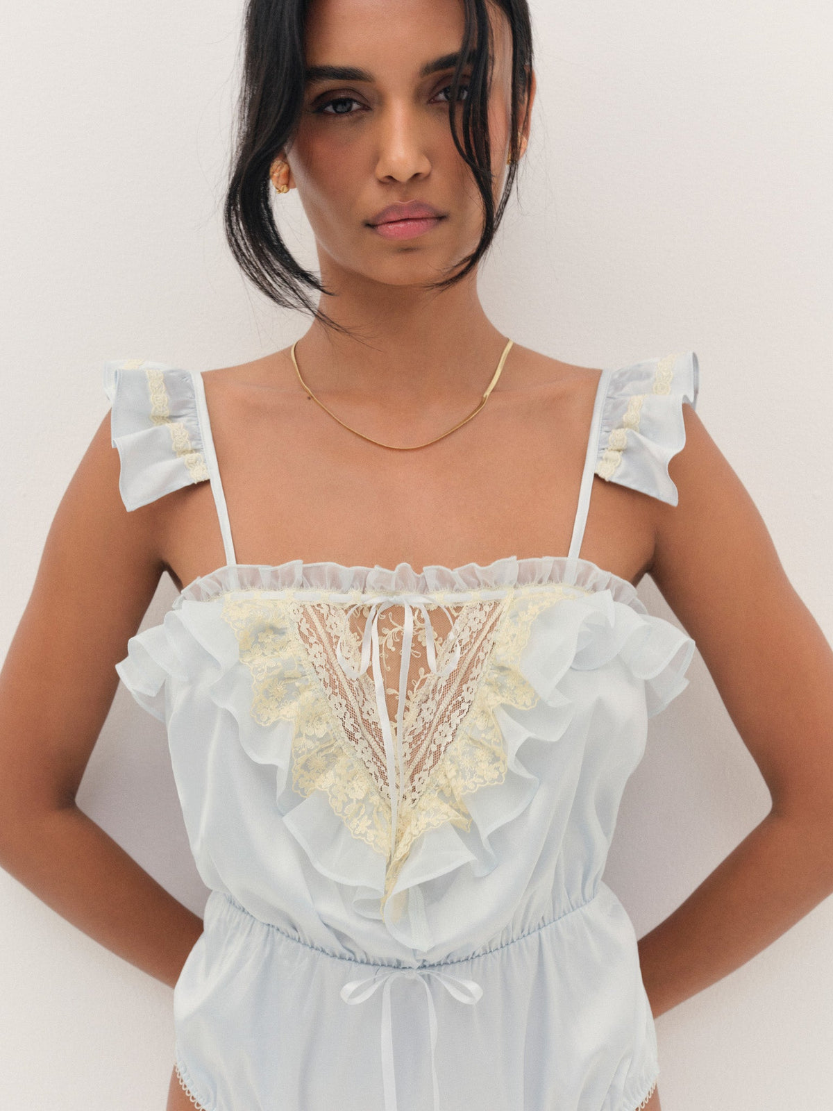 Cleo Romper - Blue