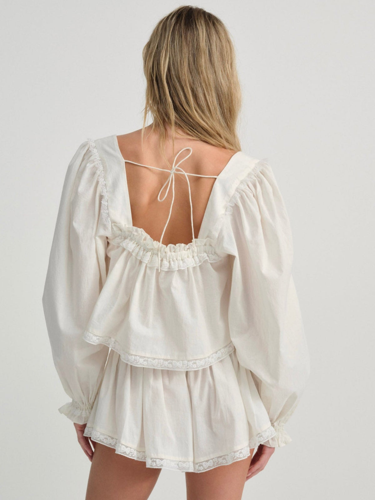 Venetia Sleep Top - Vintage Cream