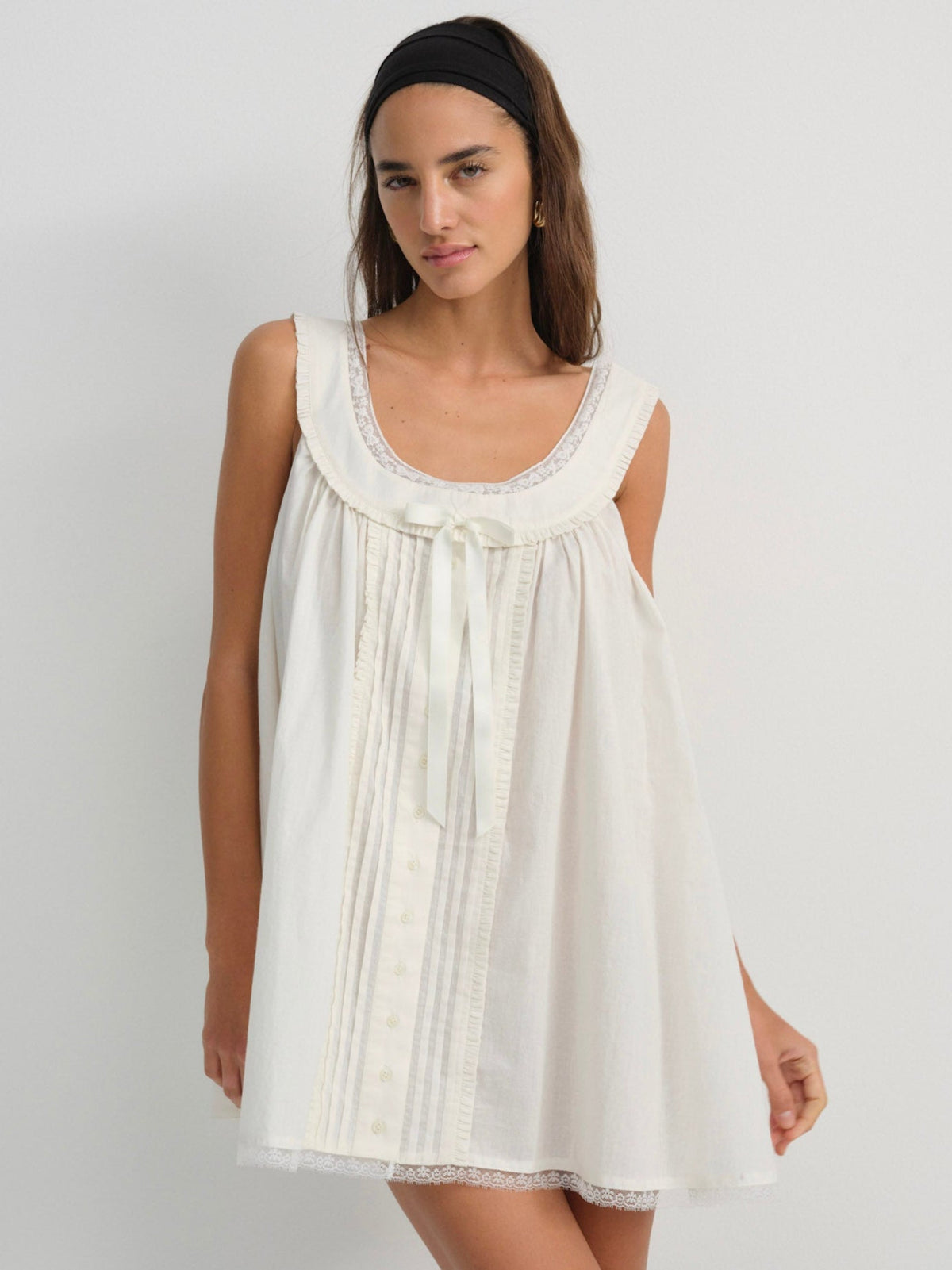 Venetia Slip Dress - Vintage Cream