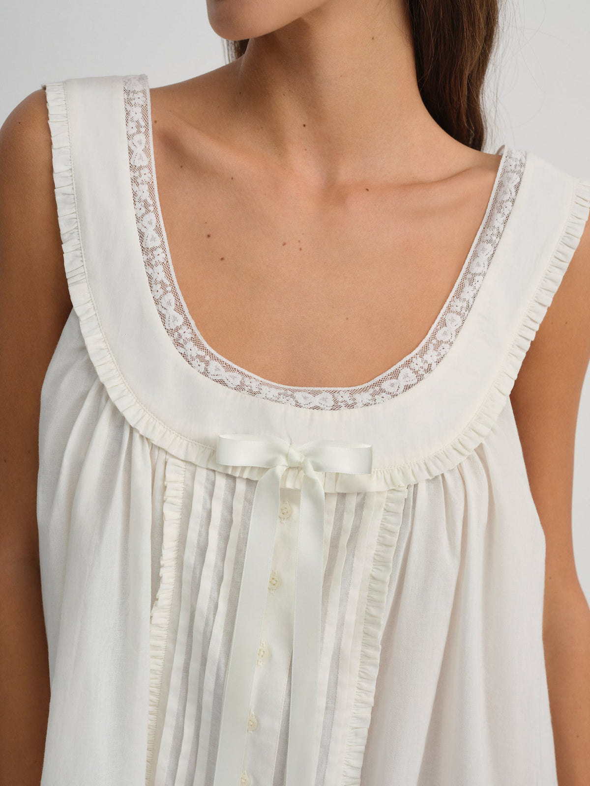 Venetia Slip Dress - Vintage Cream