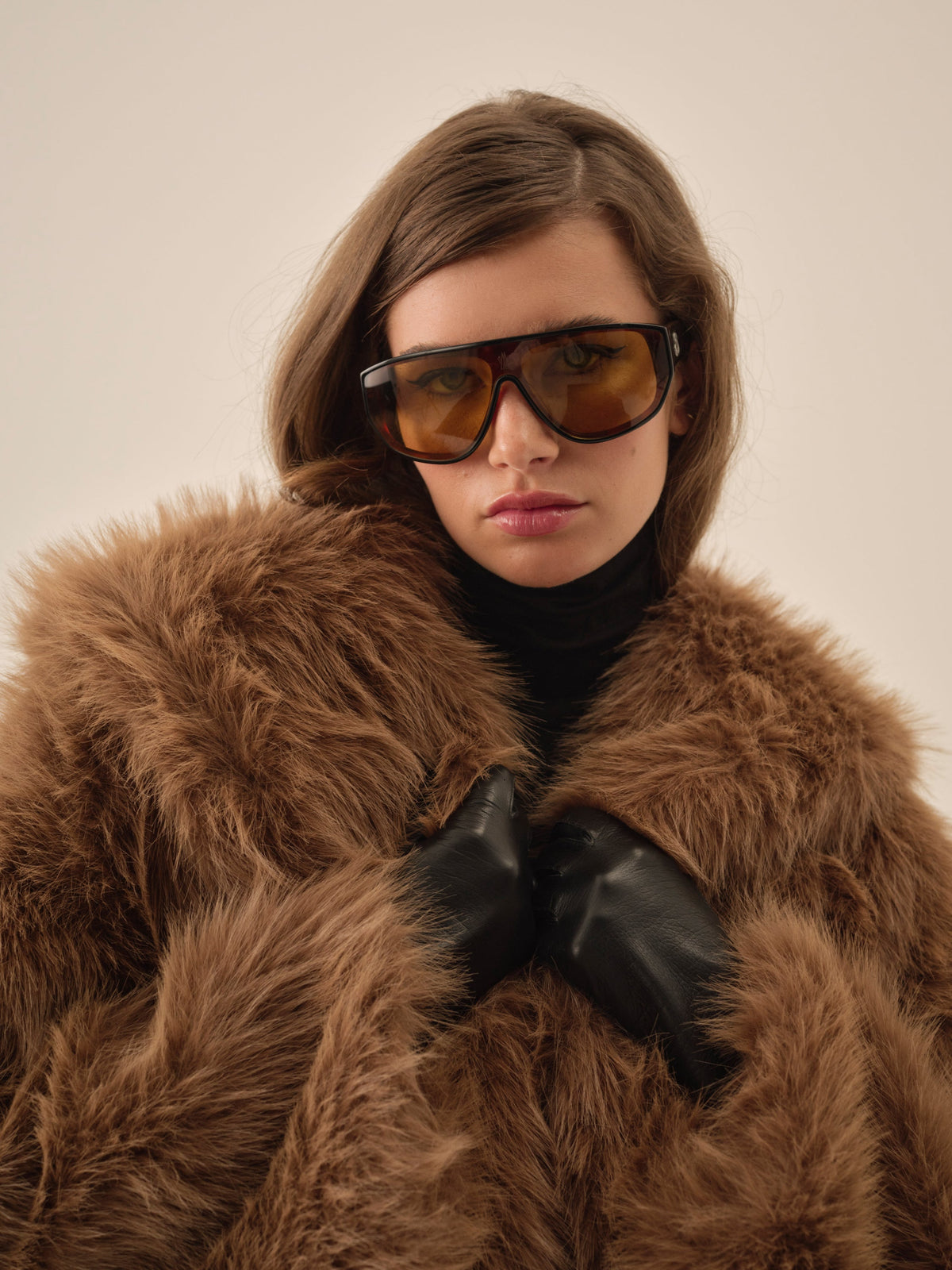 Warm Honey Faux Fur Jacket  - Brown